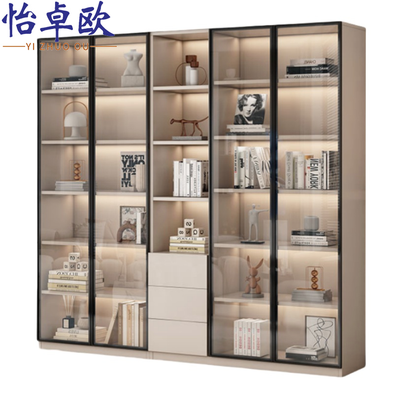 怡卓欧文件柜四门三抽台高清大图