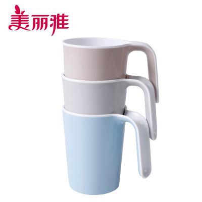 美丽雅 家用简约创意漱口杯刷牙杯牙缸杯情侣牙刷杯双色口杯1个入