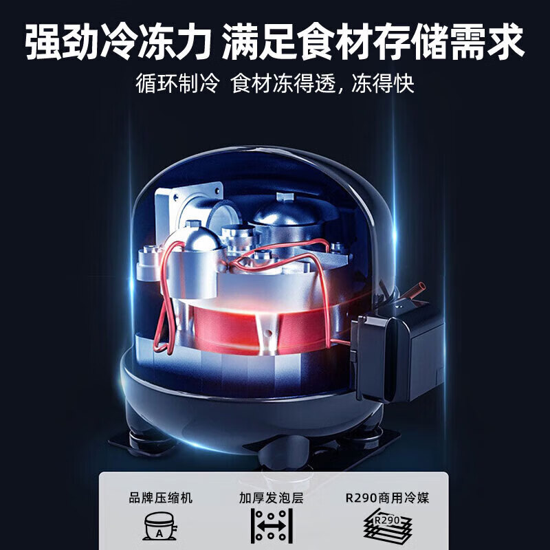 星星(XINGX)SD/SC-509BYE石墨灰307升大容量组合岛柜商用冰柜冷藏冷冻单温卧式展示柜 超市便利店雪糕饮料高清大图