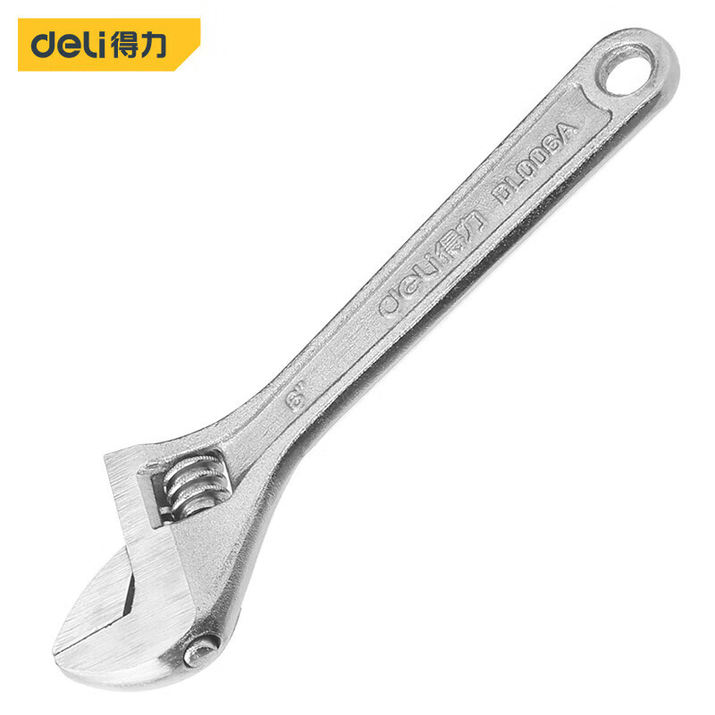 得力(deli)DL006A 活动扳手活络扳手多功能汽修机修开口扳手 150MM