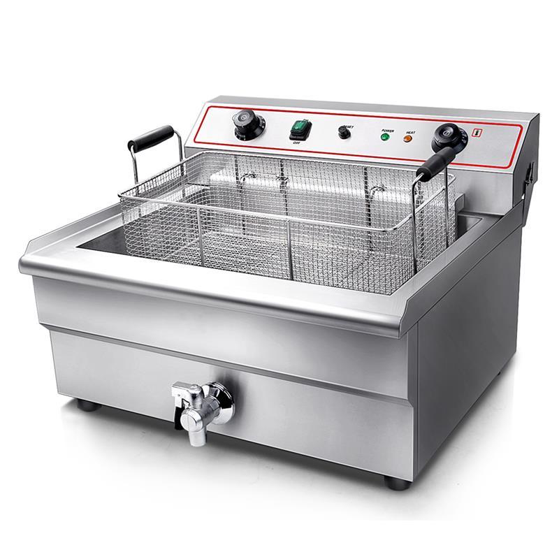 炸锅单缸全自动油条机双缸油炸锅炸鸡排薯条锅|16l单缸电炸炉不带定时