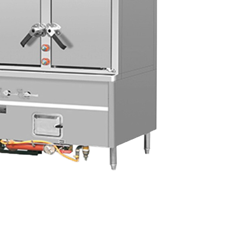 乐创( lecon) 商用海鲜蒸柜 食堂酒店四门鼓风型蒸柜 上下二层工程款 LC-J-SM4A1高清大图