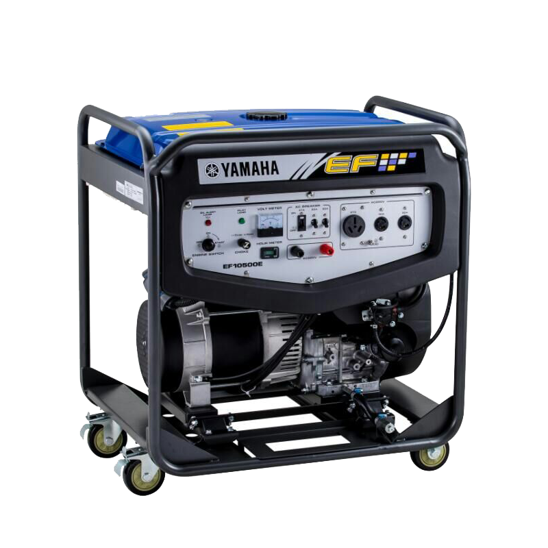 日本进口雅马哈汽油发电机8KW家用四冲程单相电启动工程铁路EF10500E