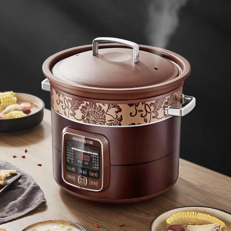 九阳joyoung家用电炖锅5l大容量紫砂内胆可预约电炖锅苏宁自营dg50zgd