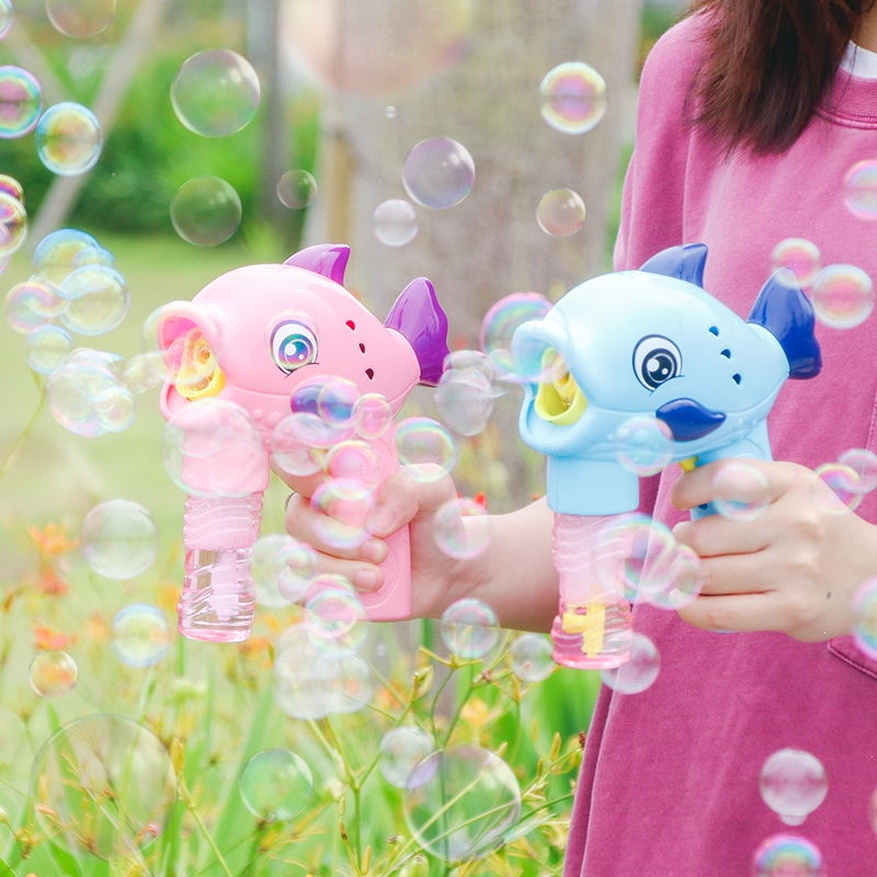 吹泡泡机儿童玩具智扣手动不漏水泡泡枪少女心泡泡水补充液器网红