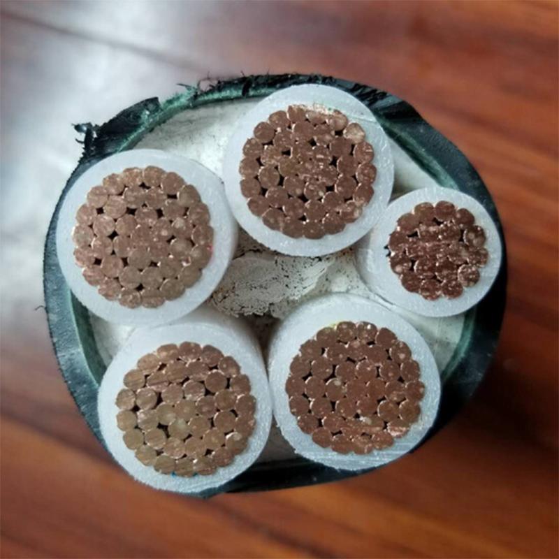 电缆线四芯三相四线铜芯不带凯YJV3+1芯铜芯电缆 电缆地理架空线 YJV3*16+1*10平方 100米起拍