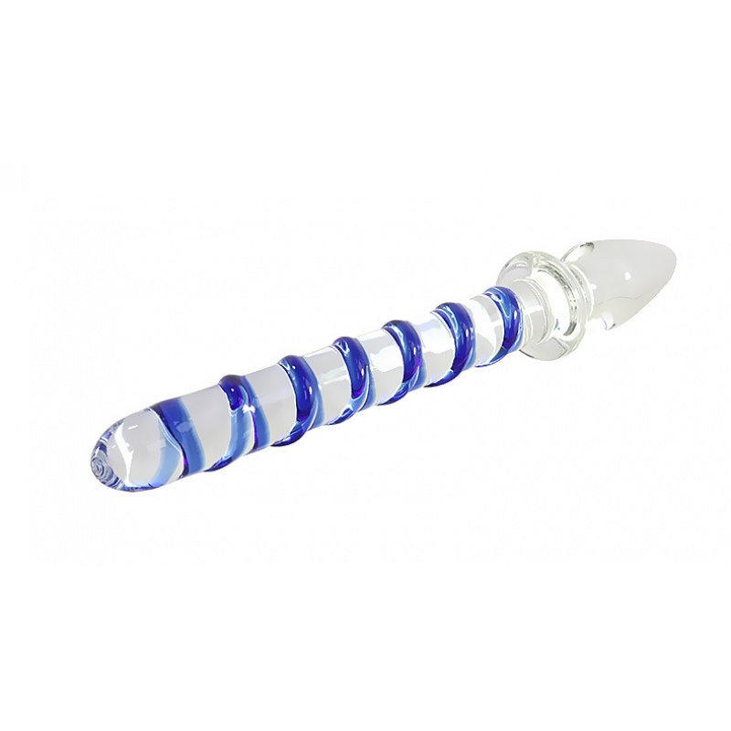水晶玻璃按摩棒女用自玩快感性工具后庭激情冰火肛塞拉珠挑逗阳具高清大图