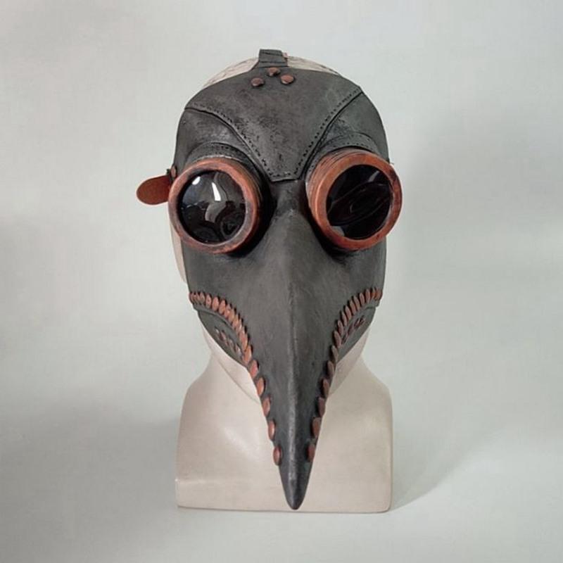 鸟嘴面具cos游戏动漫人物头套乳胶长男女蒸汽朋克中世纪瘟疫医生塑料