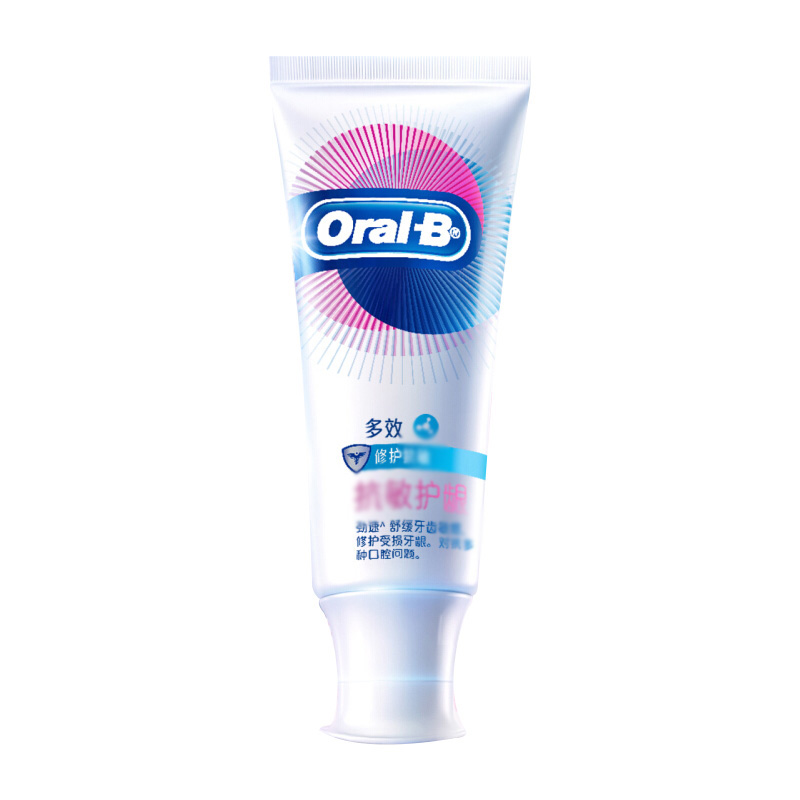 欧乐B(Oral-B)舒敏泡泡多效抗敏护龈牙膏140g 勤刷牙 增强牙齿抵抗力 [临期特价 剩余效期3-6个月]