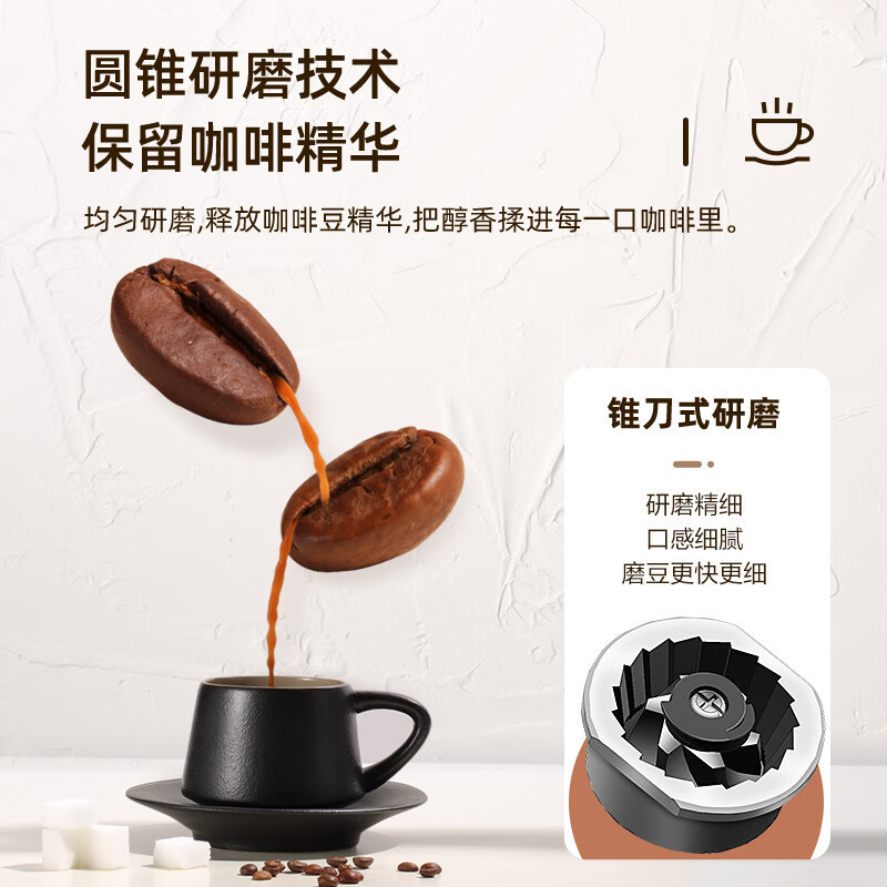 松下咖啡机家用美式滴漏式研磨现煮浓缩冲泡智能保温豆粉两用A701