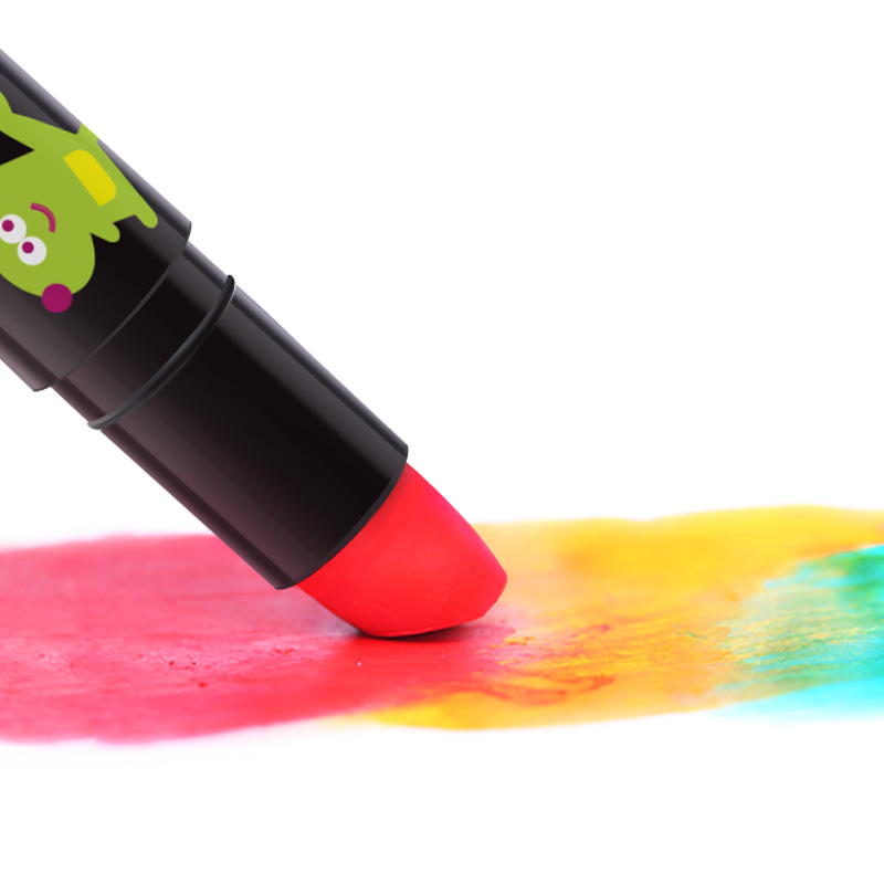 JoanMiro美乐儿童蜡笔安全无毒可水洗画笔套装彩笔幼儿园彩色旋转蜡笔宝宝画画24色婴儿绘画涂鸦笔炫彩棒水溶性24色高清大图