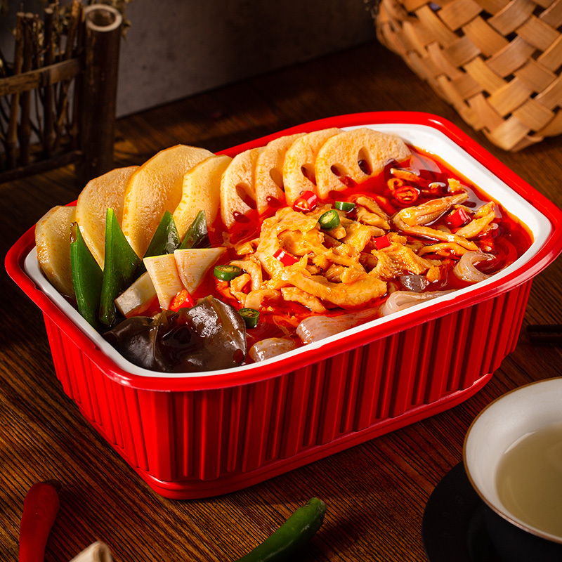 丝米达自热牛肚火锅258g盒速食懒人重庆麻辣底料自煮荤牛肚小火锅