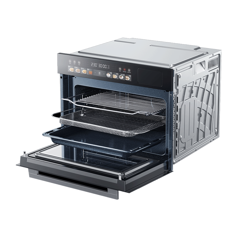 美的(Midea)嵌入式微波蒸烤炸4合1珐琅搪瓷内胆过热水蒸气冷凝系统智能炫彩屏控制智能操控 BG5010W 彩屏触控高清大图