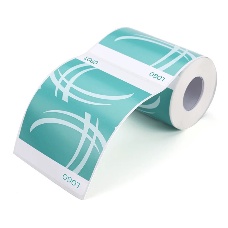 华燏 HY-BQ03 PVC 50*80mm 200张/卷 标签纸 (计价单位:卷)白绿色高清大图