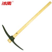 冰禹 BY-348 工业清洁木柄铁锹铁镐 铲土锹 铁锹铁镐 85cm大军镐