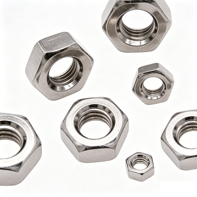 长铁 镀镍铜螺母 M6 100个高清大图