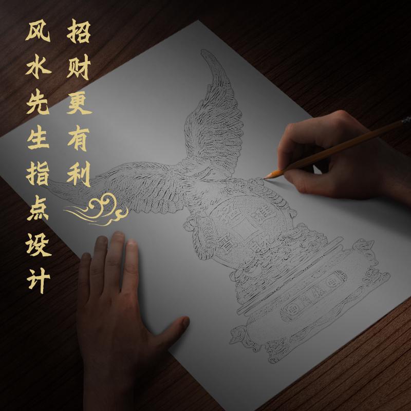 美帮汇办公室摆件老鹰赢钱桌面装饰品房间布置摆设开业乔迁工艺礼品高清大图