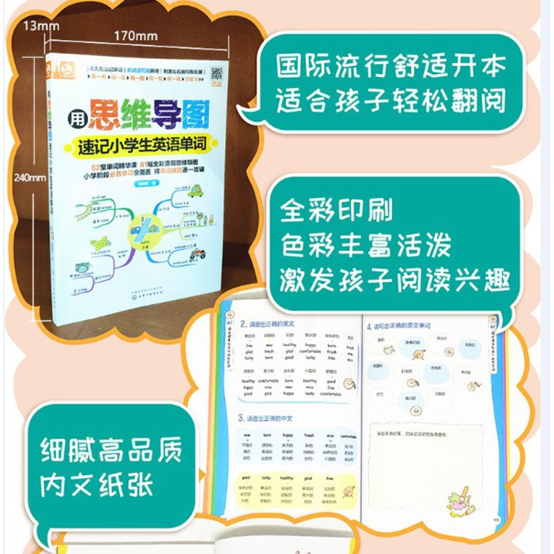用思维导图速记小学生英语单词 思维导图小学阶段必背单词 英语单词快速记忆法小学三四五六年级背单词方法技巧 语单词快速记忆