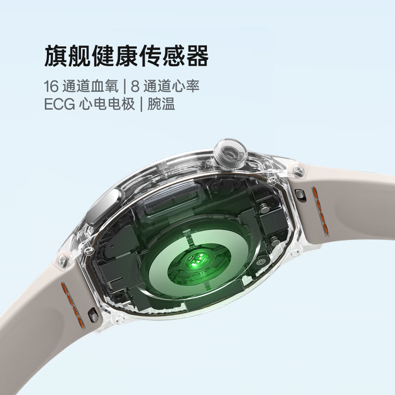 [智能手表]OPPO Watch S OWW262 跃动绿茵 CN高清大图