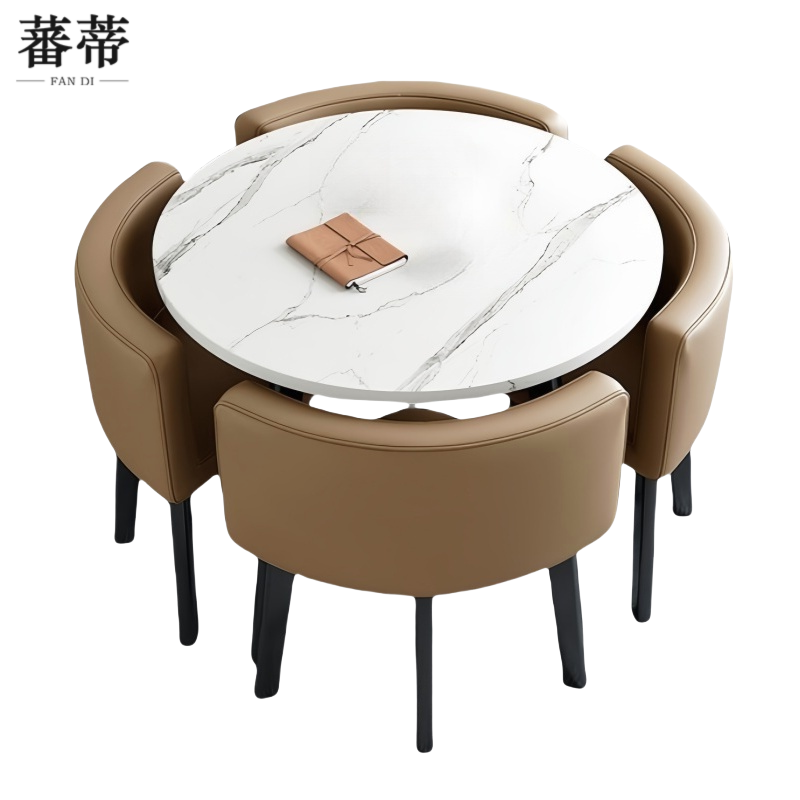 蕃蒂 休闲桌一桌四椅套高清大图
