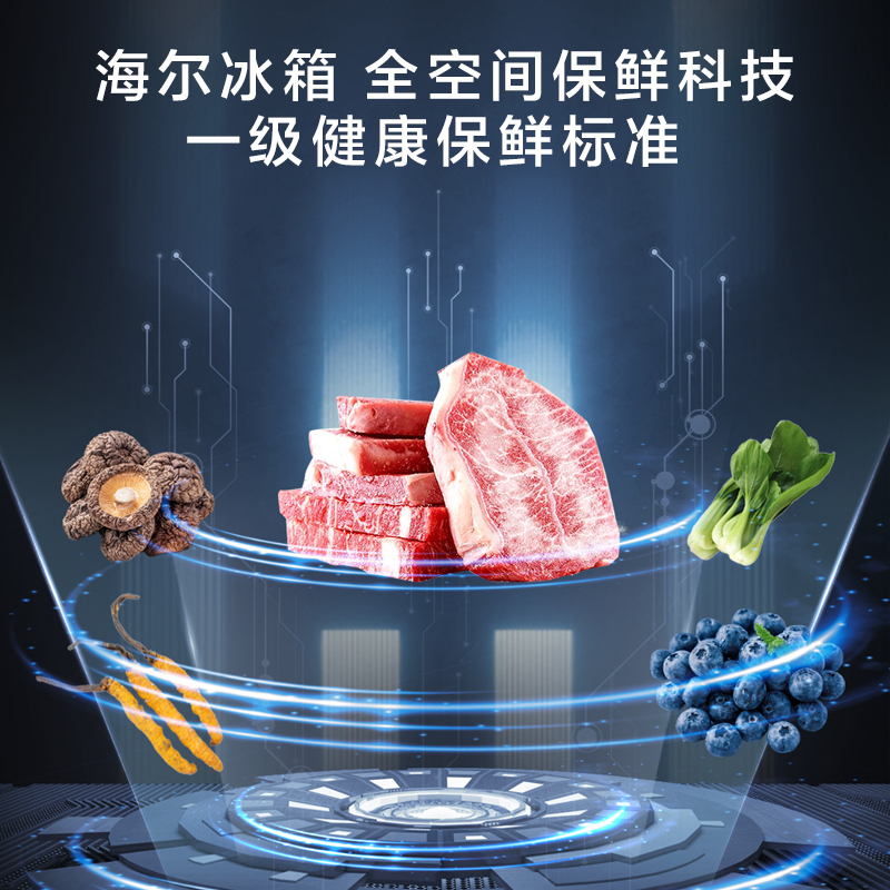 海尔(Haier)山茶花冰箱501升超薄零嵌 全空间保鲜科技 干湿分储EPP超净系统BCD-501WGHTD1BXTU1高清大图