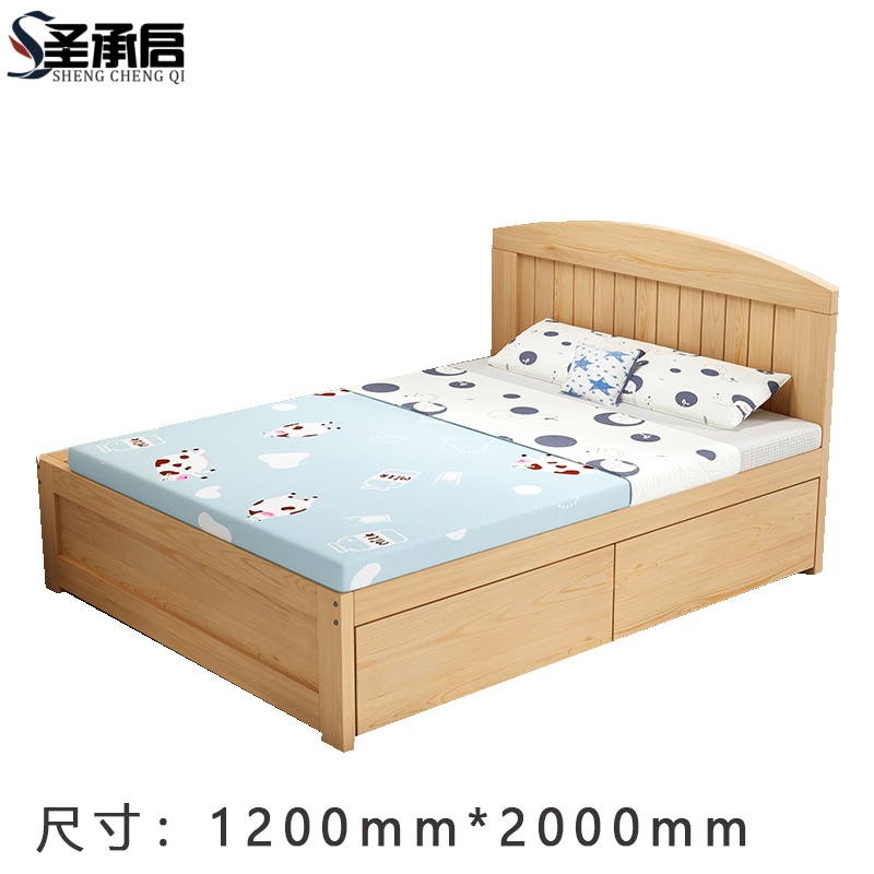 圣承启 卧室床 1.2*2米张高清大图