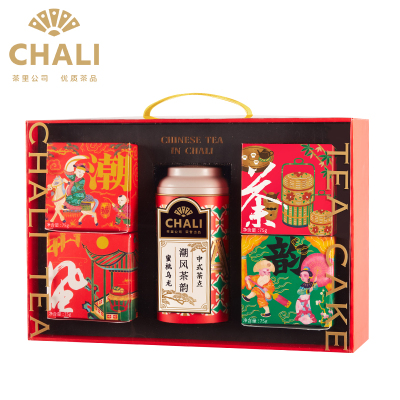 茶里(ChaLi)中秋礼盒 金牌蜜桃乌龙潮式月饼 潮风茶韵礼盒中秋礼盒368g