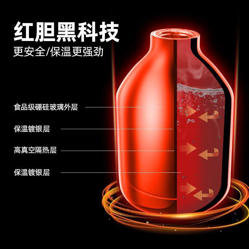 康巴赫丹顶鹤智能红胆玻璃保温壶KHA-H1.5L高清大图