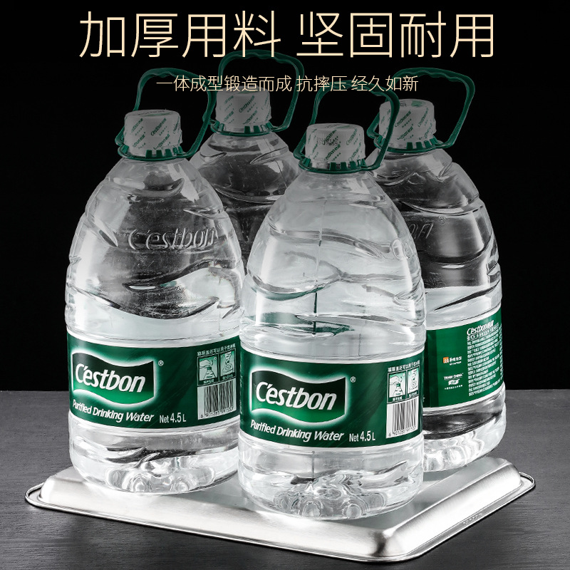 长方形不锈钢烧烤盘烤鱼盘食堂托盘 304特厚方盘(10个装)32*22*4.8cm高清大图