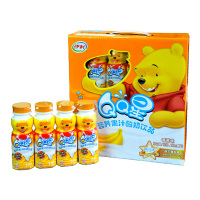 伊利QQ星小熊维尼营养果汁香蕉味酸奶200ml*16盒 包邮.2月