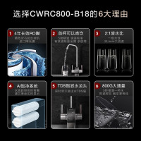 COLMO MAGIC系列 精微智显净水器D8 RO反渗透过滤净水机纯物理过滤大通量家用直饮纯水机 800G 废水2:1