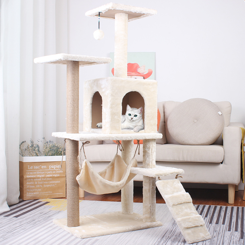 猫爬架猫窝猫树一体猫架猫咪爬架幼猫别墅跳台爬猫架大型爬梯架子高清大图