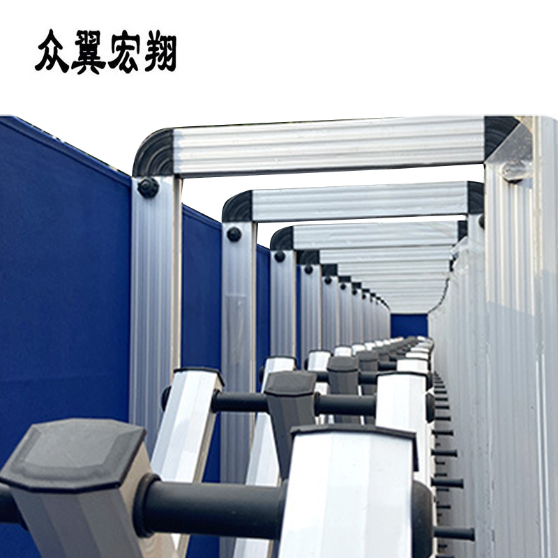 众翼宏翔 伸缩隔离护栏围栏 2米高 米高清大图