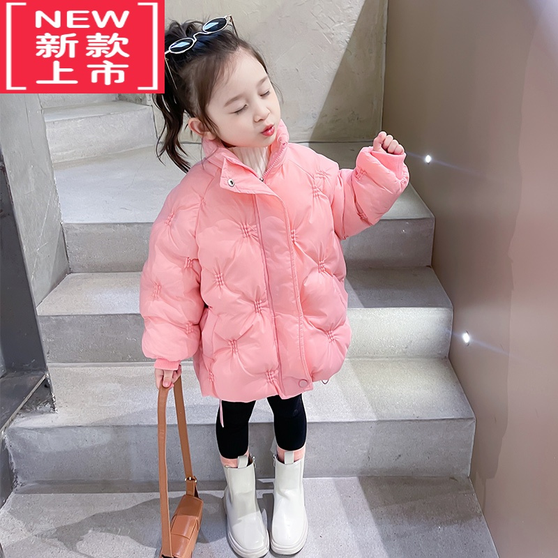 可莉允女童羽绒棉服冬装2023年新款洋气韩版儿童装棉衣冬款宝宝加厚棉袄