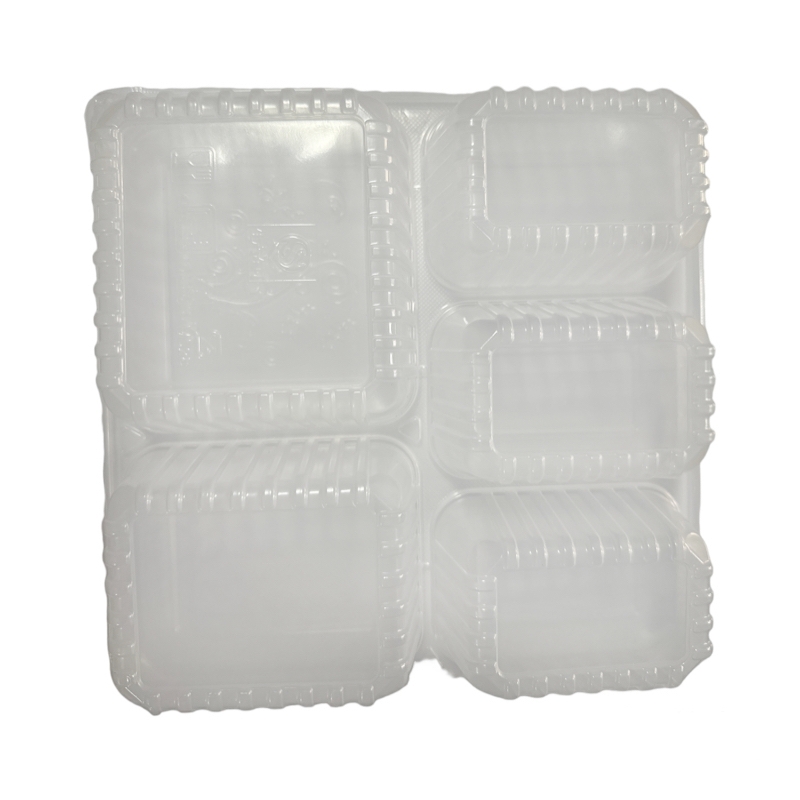 莘煊 一次性透明五格餐盒 1500ml/套高清大图