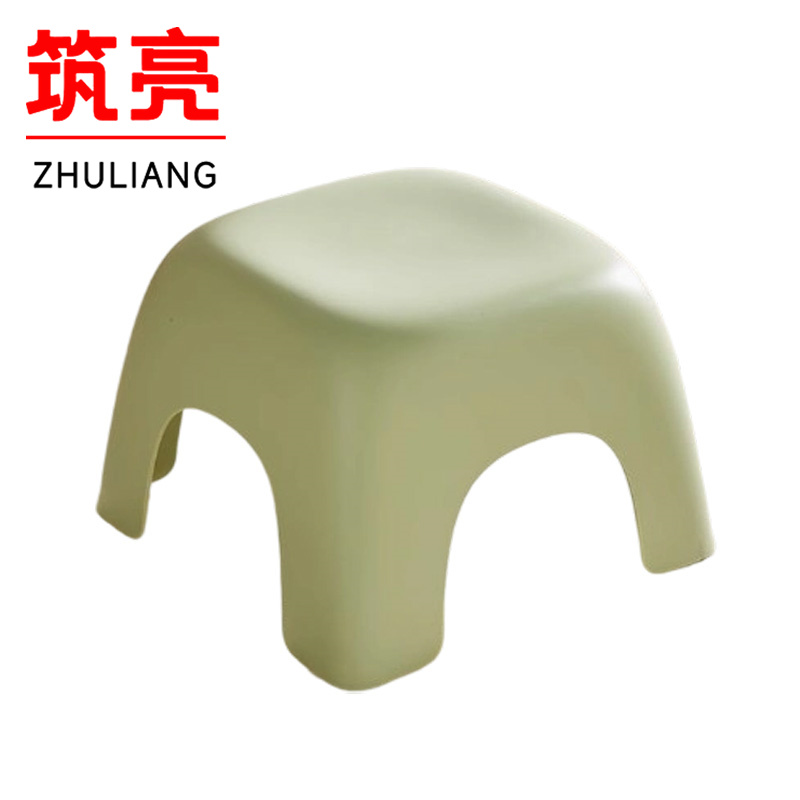 筑亮 塑料凳 小号绿 把高清大图