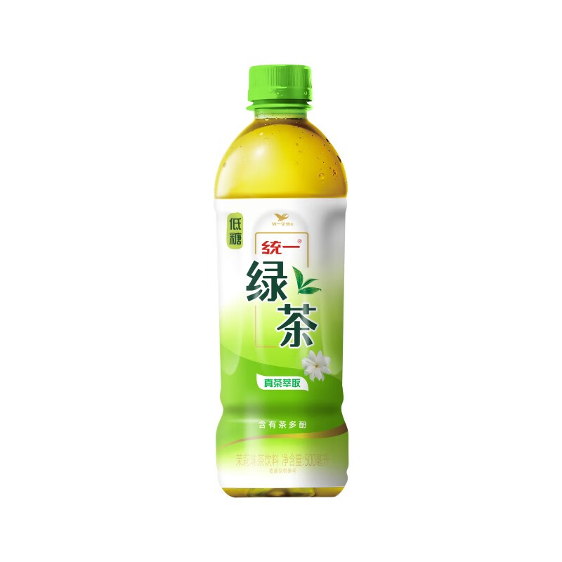 统一绿茶 茉莉味茶饮品500ml*15瓶 低糖清新自然好口味