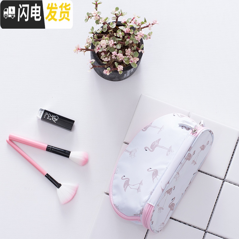 三维工匠韩国化妆包小号防水简约旅行便携洗漱包手拿包可爱大容量收纳包女高清大图