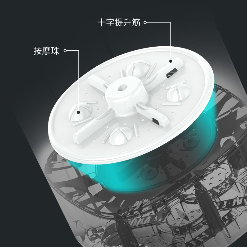 小鸭牌4.5KG小型婴儿童宝宝内衣裤袜子洗涤神器复古白家用全半自动迷你洗衣机蓝光抑菌高清大图