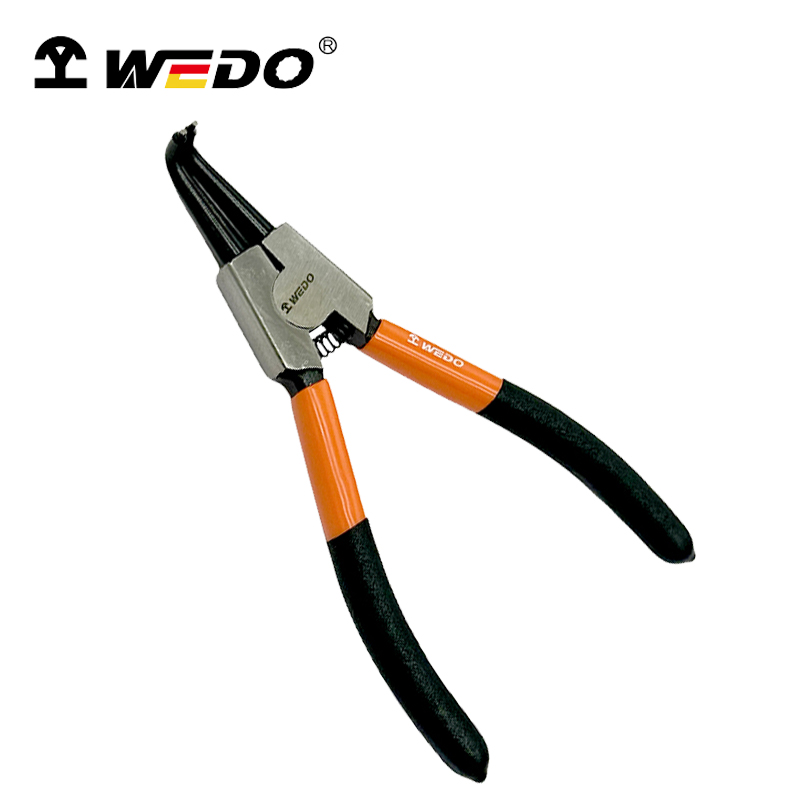 维度WEDO(工业级)德式轴用曲口卡簧钳(铬钒钢工业级) 7寸 WD380-07 /把高清大图