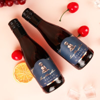 通明山 低度晚安酒 美乐甜红葡萄酒 小瓶 187ml*6瓶礼盒装