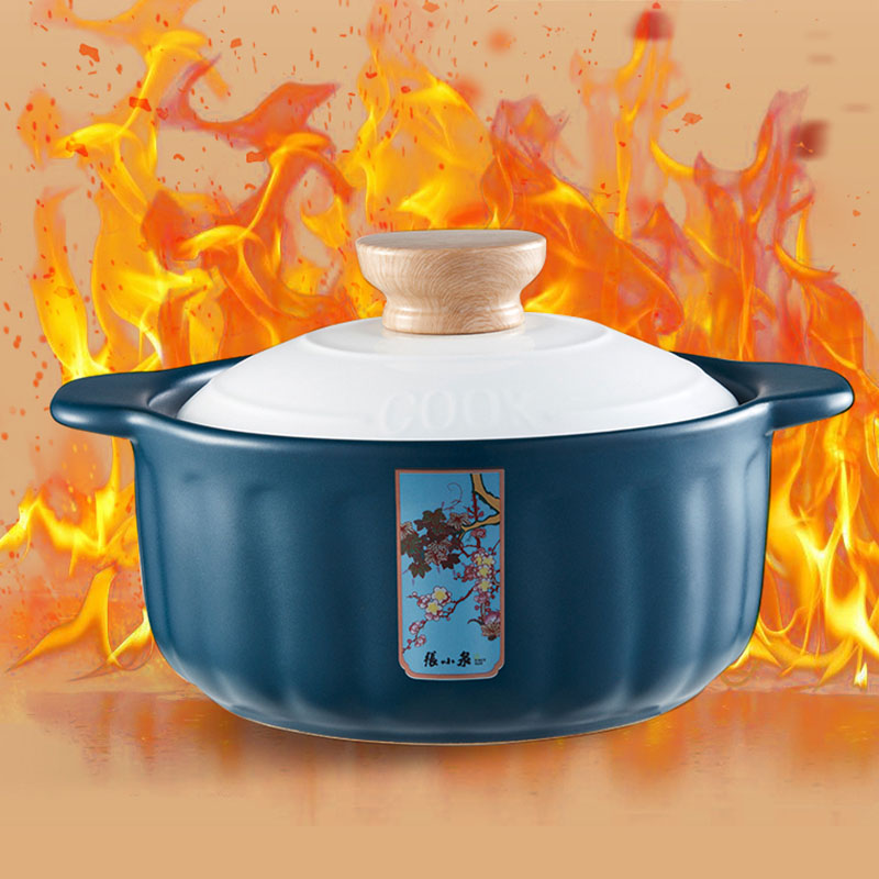 张小泉瓷心蓝韵煲-4.2升C33060100高清大图