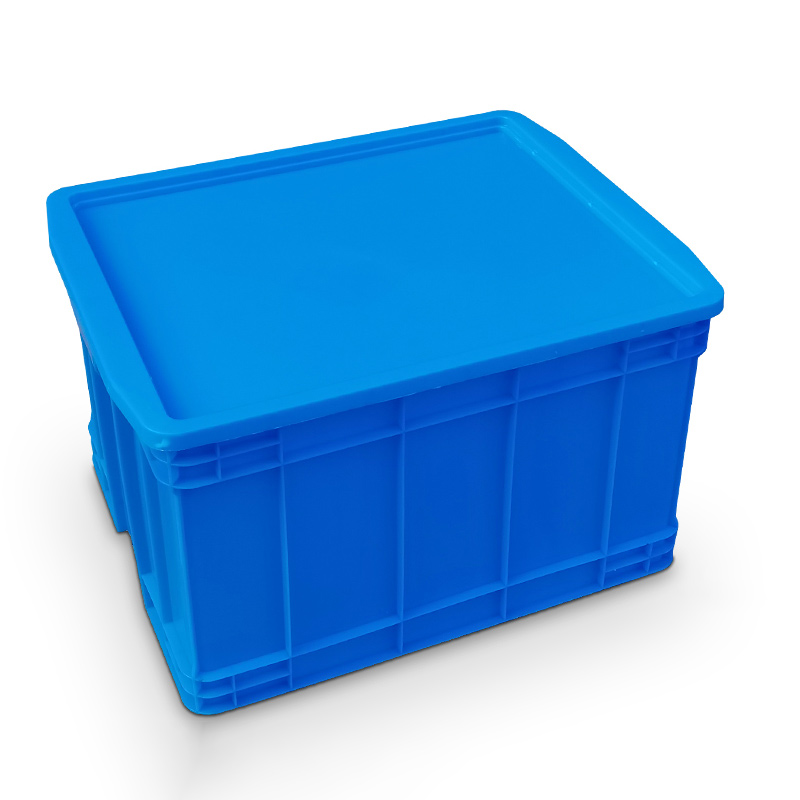 臻远ZY-SNXD-95收纳储物箱长方形物流中转箱带盖子 615*485*350mm高清大图