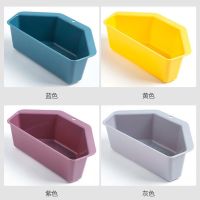 三角沥水篮吸盘式厨房用品置物架水槽过滤网专用洗菜盆挂篮塑料架|吸盘专用[适合部分大圆角水槽] 1个装[蓝]送1吸盘2挂钩