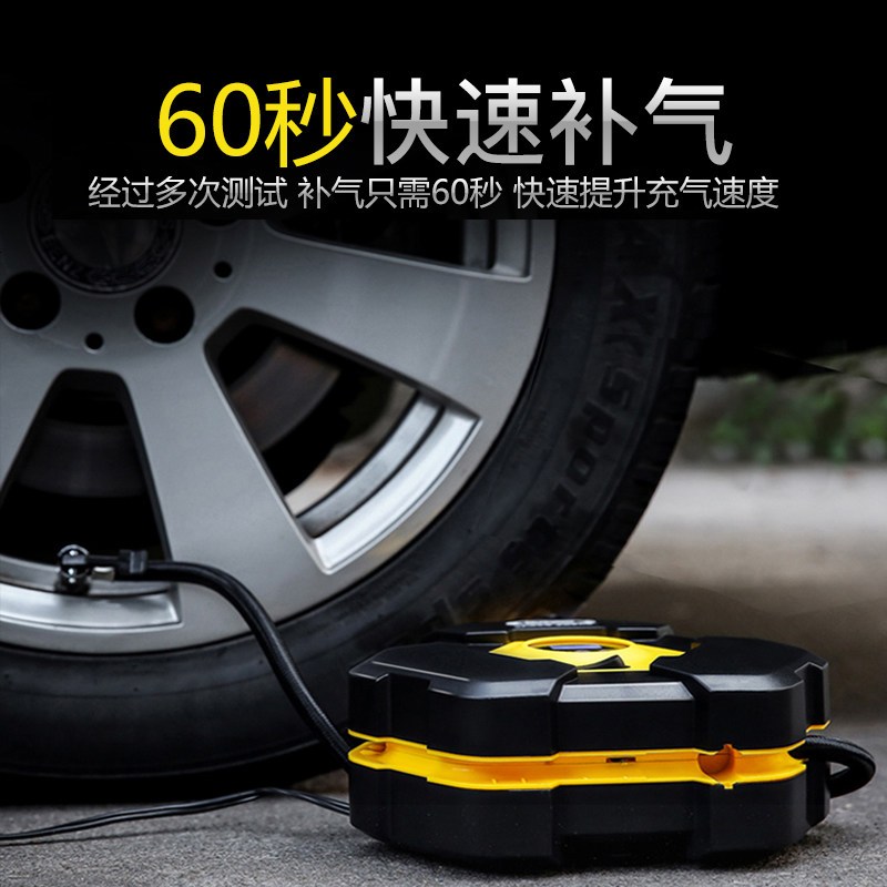 车载充气泵12v电动便携式小轿车汽车用轮胎点烟器式多功能加气机