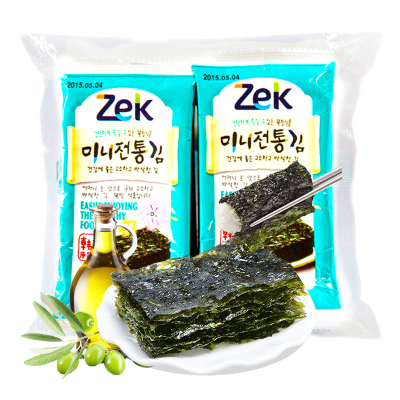 韩国进口 ZEK迷你烤海苔10连包（2g*10）即食紫菜儿童零食 进口食品