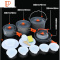 户外套锅野炊用品装备锅具野外炊具套装野餐露营 野营便携户外锅 国泰家和 套锅 5-6人 带茶壶(含收纳袋)