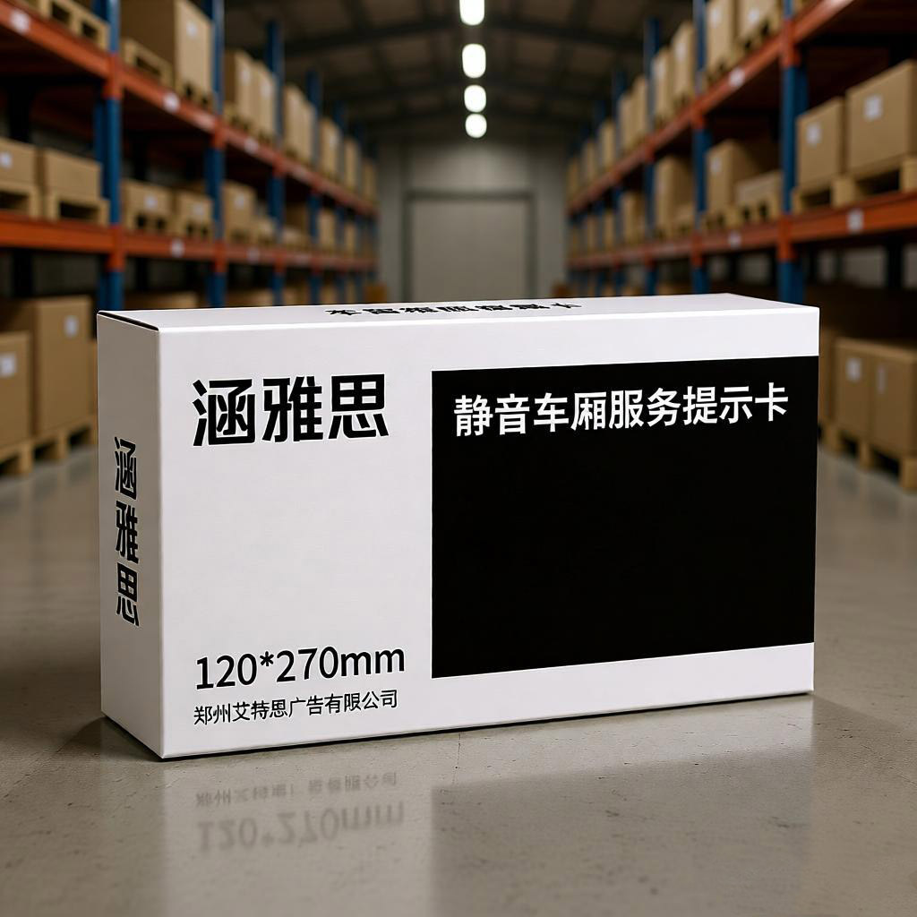 涵雅思 静音车厢服务提示卡 120*270mm 个高清大图