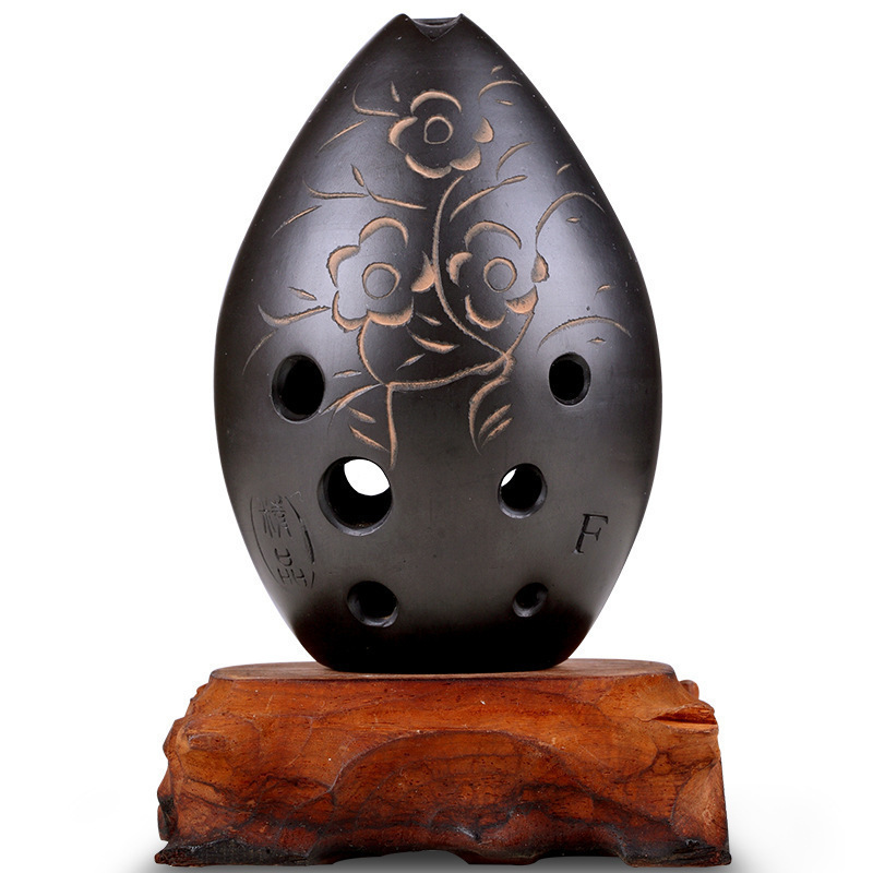 c调大素面专业八孔梨型陶埙f调中低音陶埙乐器笙埙苏锡赠电子教程和