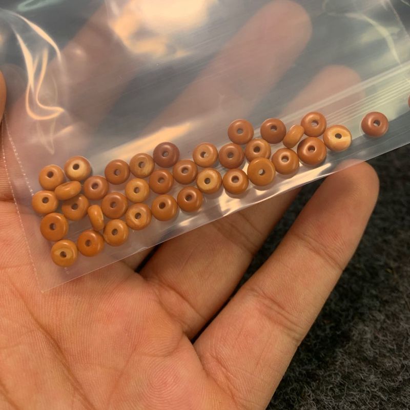 手串男士橄榄胡橄榄核手串橄榄核雕刻手串手链佛珠念珠橄榄核隔片10粒